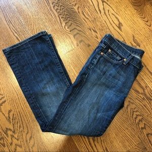 7 For All Mankind Low Rise Bootcut Jeans
